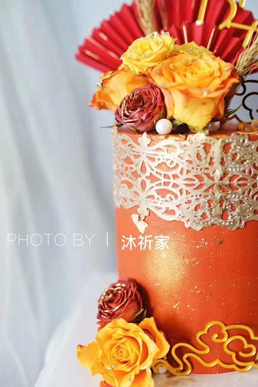 中式蕾丝鲜花蛋糕 商品图1