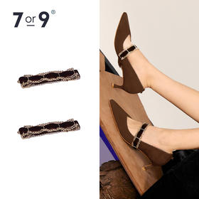 丝绒金属链饰带