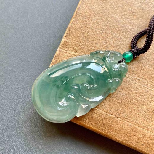 冰种晴水飘花厚庄翡翠大如意 商品图2