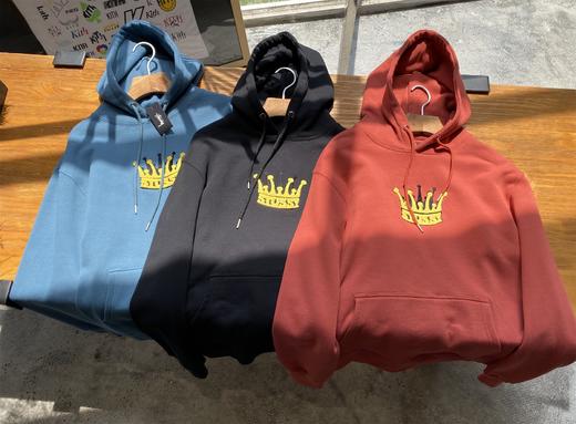 stu*sy 美线精品！STU CHENILLE CROWN HOOD  皇冠系列  3色连帽卫衣  WY389 商品图3