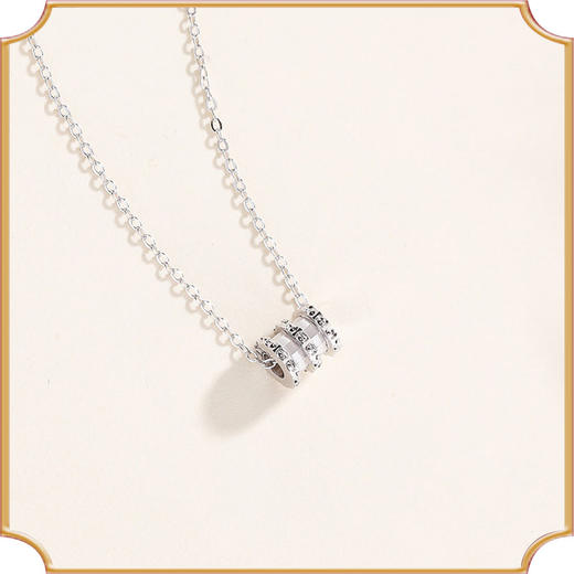 S925纯银小蛮腰项链吊坠时尚潮网红ins简约锁骨套链 商品图0