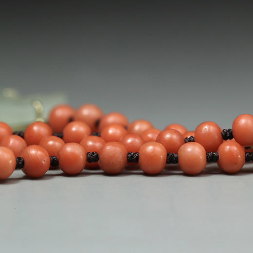 清代和田白玉仙鹤寿桃项链 商品图5