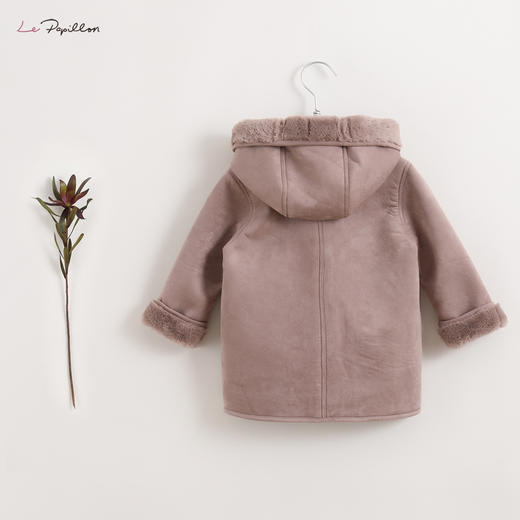 【马克珍妮 法式系列】新款冬装 女童皮毛一体加绒外套202015 商品图2