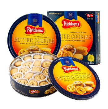 丹麦进口 丹麦蓝罐（Kjeldsens）曲奇饼干 礼盒装 908g 商品图0