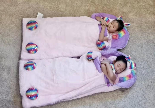 🦄️🐻🐶Hugfun Slumber Bag儿童卡通睡袋167cm*71cm 商品图5