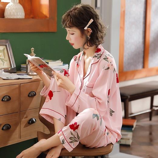 【气质休闲大花睡衣女】家居服女内衣可外穿套装 商品图6