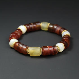 “星河皓月”西玛+萤石手串