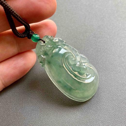 冰种晴水飘花厚庄翡翠大如意 商品图7