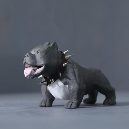 「景德镇简约现代创意恶霸犬摆件」仿真工艺品雕塑 办公室客厅艺术品 商品图0