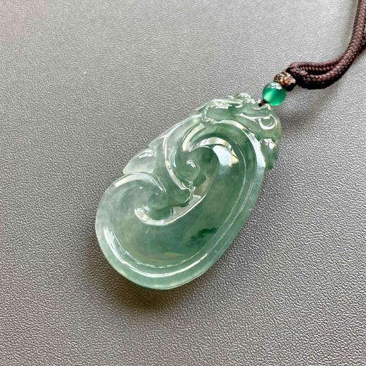 冰种晴水飘花厚庄翡翠大如意 商品图5