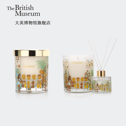 大英博物馆官方内巴蒙花园香氛蜡烛礼盒 商品图2