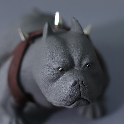 「景德镇简约现代创意恶霸犬摆件」仿真工艺品雕塑 办公室客厅艺术品 商品图3