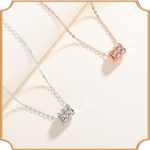 S925纯银小蛮腰项链吊坠时尚潮网红ins简约锁骨套链 商品图1