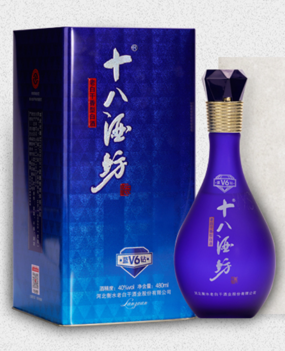 【十八酒坊】V6蓝钻40度480ml