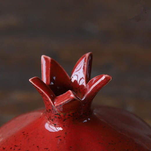 「景德镇陶瓷石榴摆件」水果装饰 多子寓意陶瓷饰品 台面小花器 商品图4