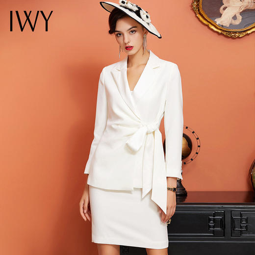 IWY/白色长袖西装半裙套装CS922 商品图4