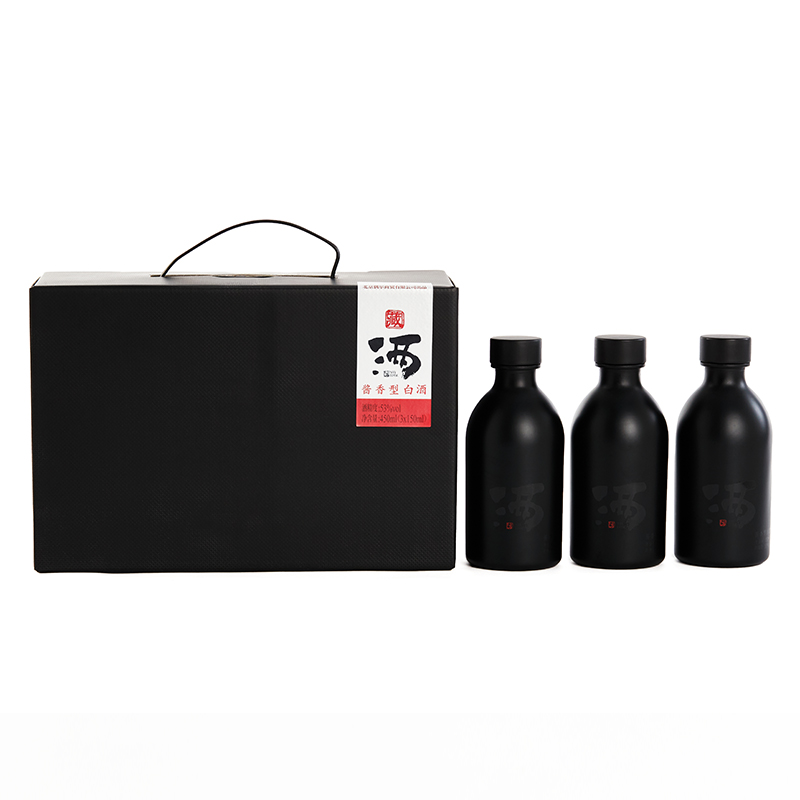 【三两】酱香53度-【赤子心-150ML*3瓶】-礼盒装