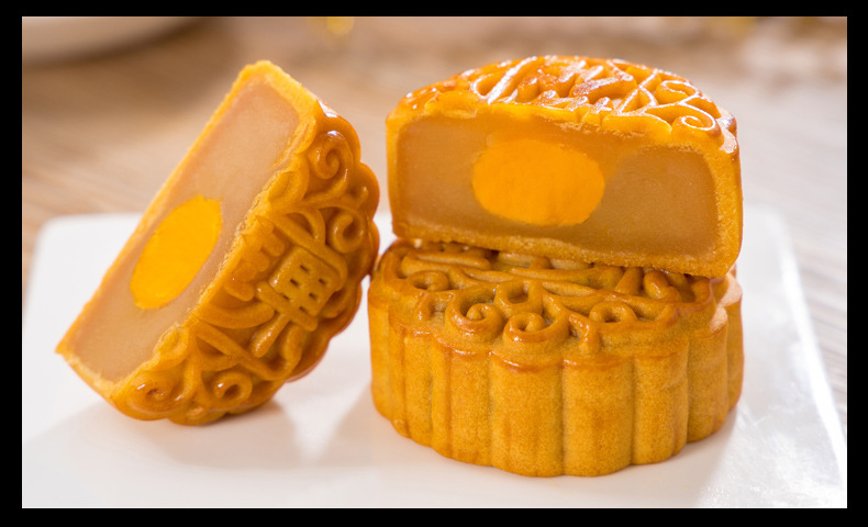 金苹果月饼广式蛋黄莲蓉五仁多口味礼盒装中秋送礼