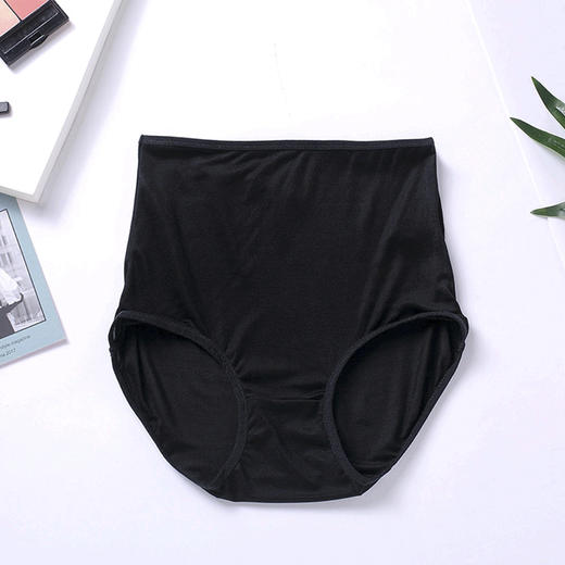 丁摩 100％真丝大码高腰内裤5条组 商品图2
