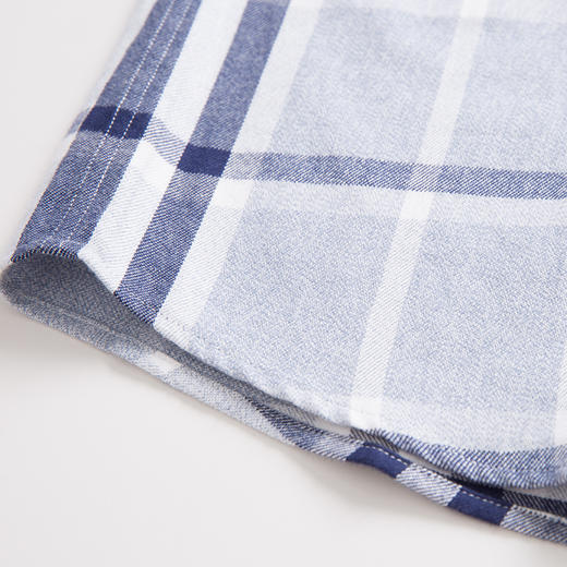 YvesFigarau伊夫·费嘉罗秋冬新款100%棉商务休闲格纹舒适透气长袖衬衫902362 商品图6