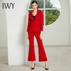 IWY/红色长袖西装长裤套装3CP18311 商品缩略图3