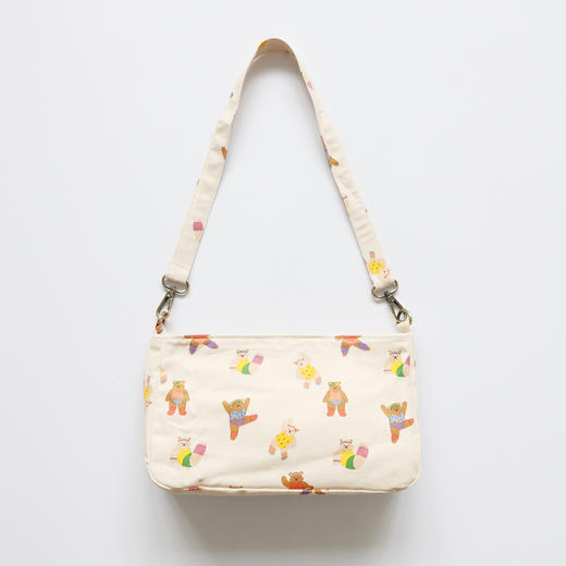 HUJI祤集Butter单肩包插画猫猫和熊熊 商品图3