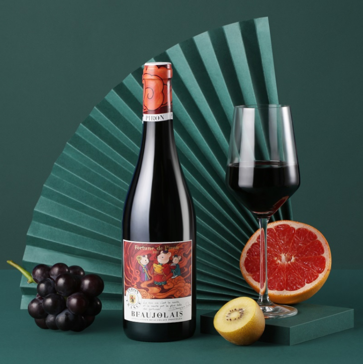 法国进口皮龙酒庄多财鼠年红葡萄酒整件6瓶750ml