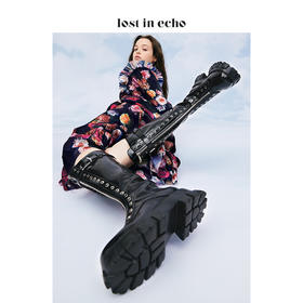 【微瑕疵不退不换】lost in echo x VIVIANO设计师原创秋冬高筒拼接马丁靴