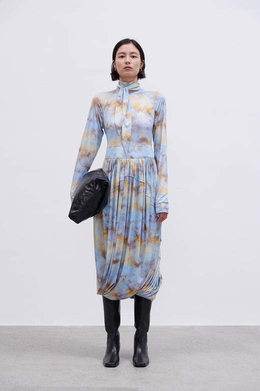 HIDEMI “我们做印花”弹力收身设计感连身裙 商品图11