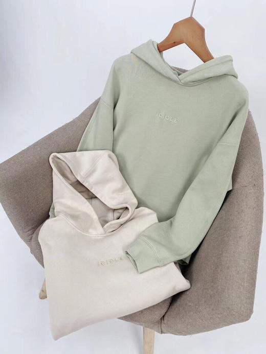 ic液氨处理棉毛圈布卫衣绿色月底出