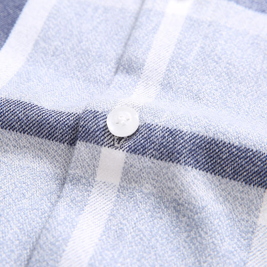 YvesFigarau伊夫·费嘉罗秋冬新款100%棉商务休闲格纹舒适透气长袖衬衫902362 商品图5