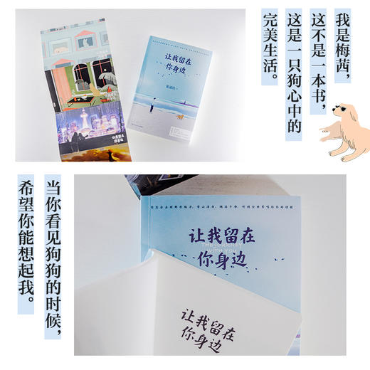 让我留在你身边 张嘉佳 著 以狗狗梅茜的视角创作的暖心故事集多幅剧情版精美插图青春文学 赠明信片 商品图4