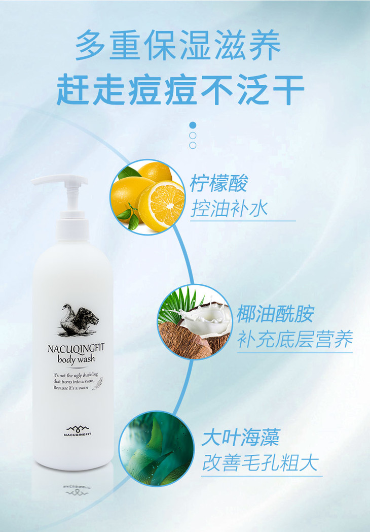 推荐海肌兰烟酰胺亮肤香氛沐浴露维a醇滑肤香氛沐浴露