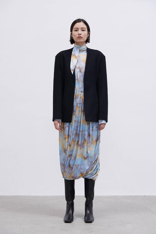 HIDEMI “我们做印花”弹力收身设计感连身裙 商品图10