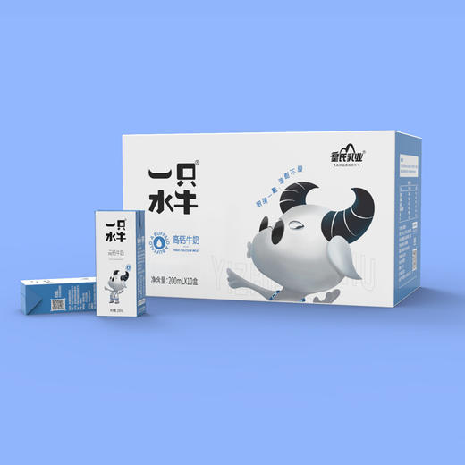 一只水牛高钙奶200ml10盒件