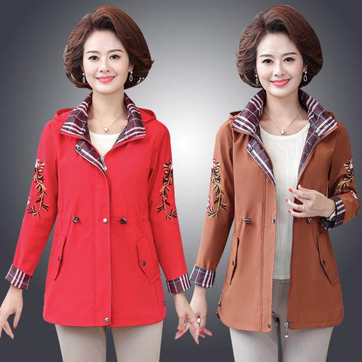 NP-6625秋季新款时尚刺绣妈妈装外套 商品图0