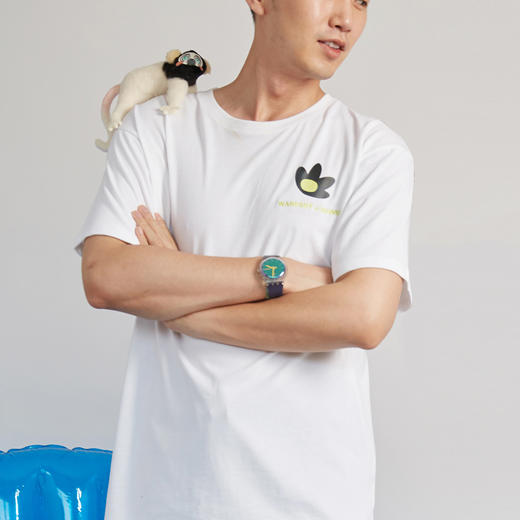 博物小馆 X WA-RESET T恤短袖国潮冕狐猴潮流简约手绘印花 商品图3