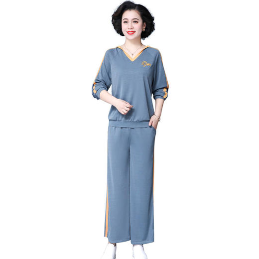 AYY-WP-JZY2010长袖中年妈妈秋装运动卫衣两件套 商品图4