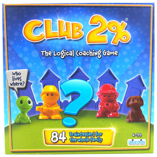 【3岁+】 kodkod逻辑街 Club 2%——亲子桌游 逻辑推理 商品图0