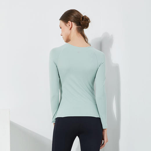 卡益裸感长袖KN03531女士瑜伽服健身服 商品图1