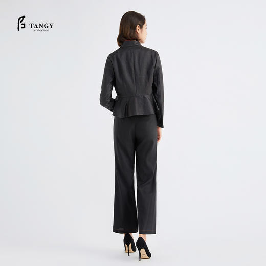TANGY Collection / 天意精品 烟蓝系列 莨绸西装小外套 商品图2
