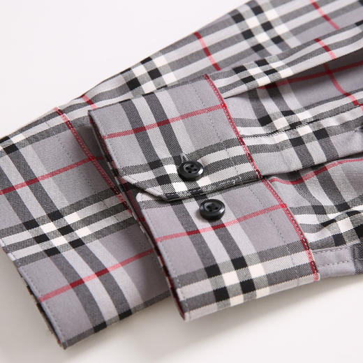 YvesFigarau伊夫·费嘉罗秋冬新款商务休闲格纹舒适抗皱长袖衬衫902360 商品图5