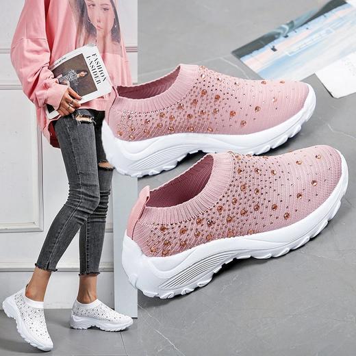 LN-2667新款大码飞织网面透气单鞋 商品图0