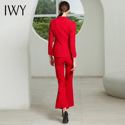 IWY/红色长袖西装长裤套装3CP18311 商品图5