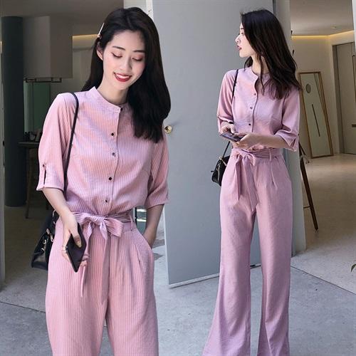 时尚潮流，舒适气质优雅个性显廋套装（配腰带）HR-QXG8010 商品图0