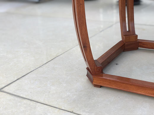 红桥红  家具严选  缅甸花梨（大果紫檀）  【云石面 35 仿故宫文竹方凳】 商品图9