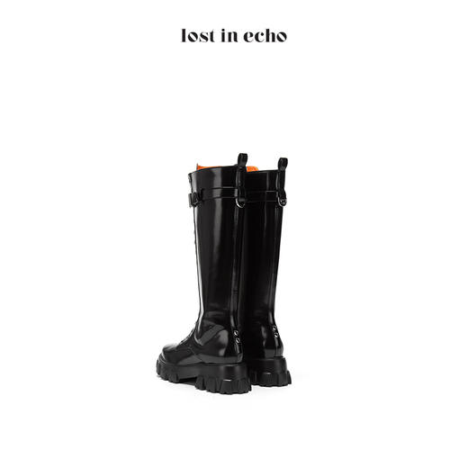 【微瑕疵不退不换】lost in echo x VIVIANO设计师原创秋冬高筒拼接马丁靴 商品图3