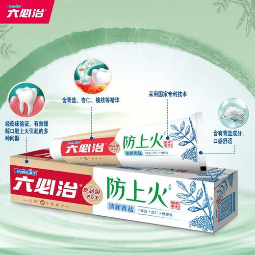 六必治防上火清新青盐牙膏100g*1盒 商品图1