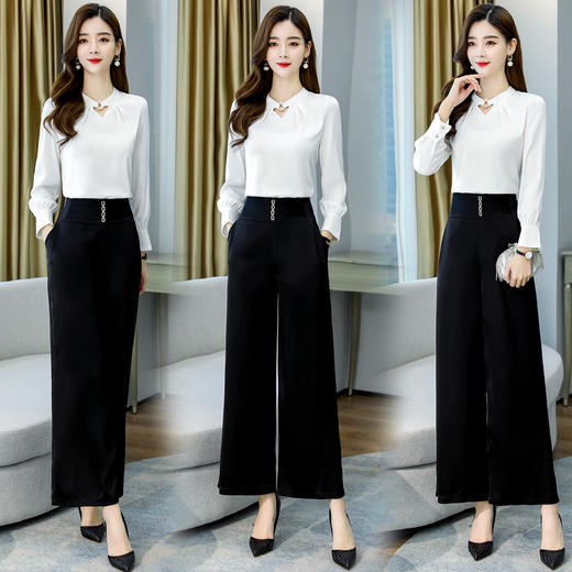 WZNH-HMQY2091秋季气质显瘦长袖时尚减龄套装 商品图0