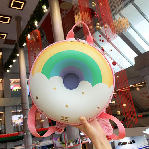 优仅ALLJOINT儿童书包可爱幼儿园双肩甜甜圈彩虹幼儿背包女童包包 商品图1